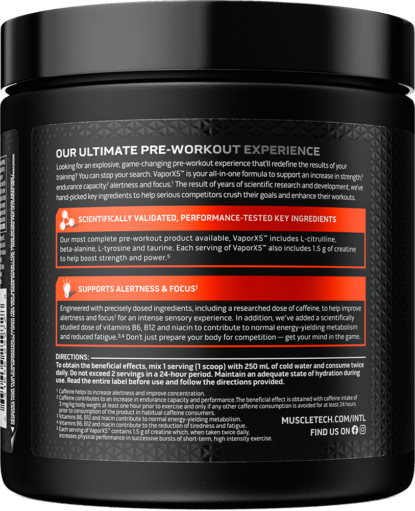 MuscleTech Vapor X5  - 250 g