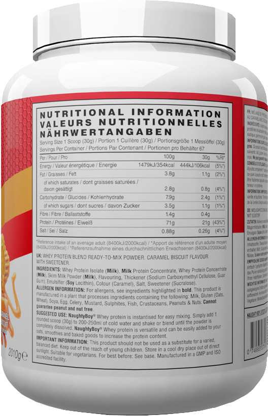 Naughty Boy Advanced Whey Protein - 2010 g