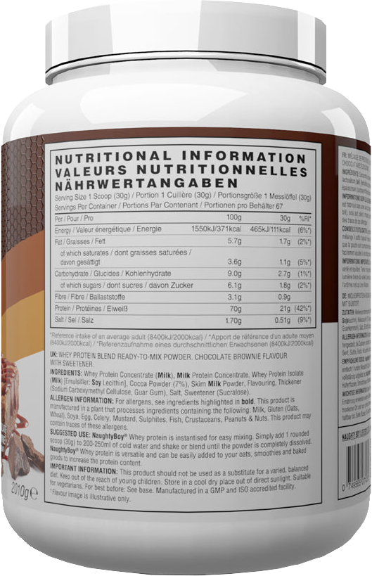 Naughty Boy Advanced Whey Protein - 2010 g