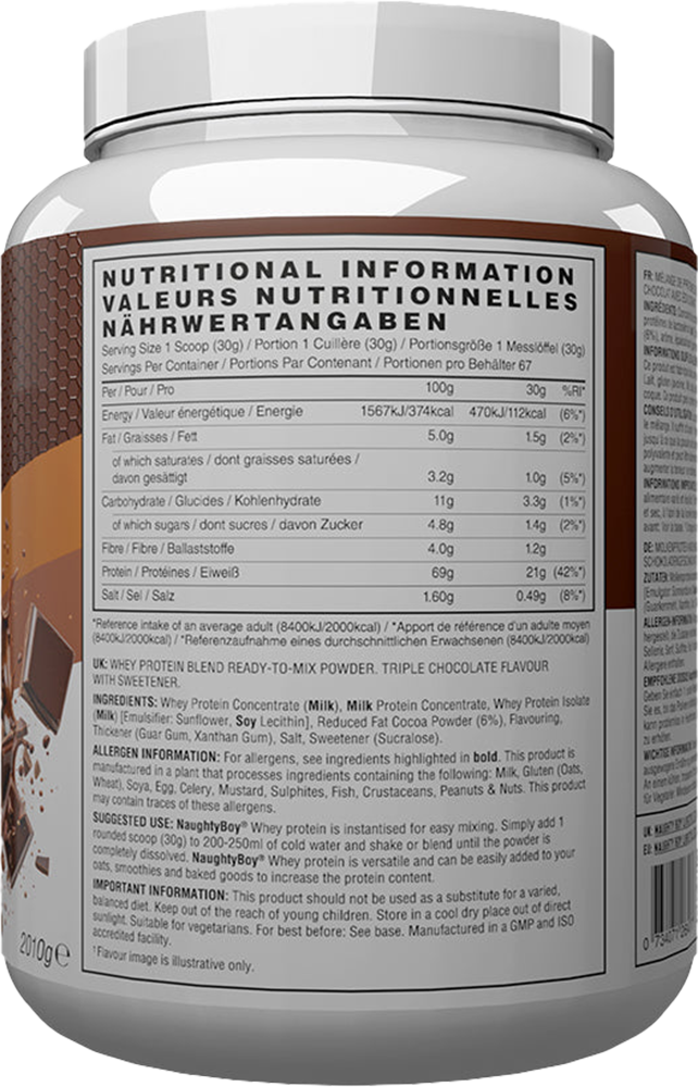 Naughty Boy Advanced Whey Protein - 2010 g