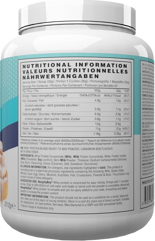 Naughty Boy Advanced Whey Protein - 2010 g