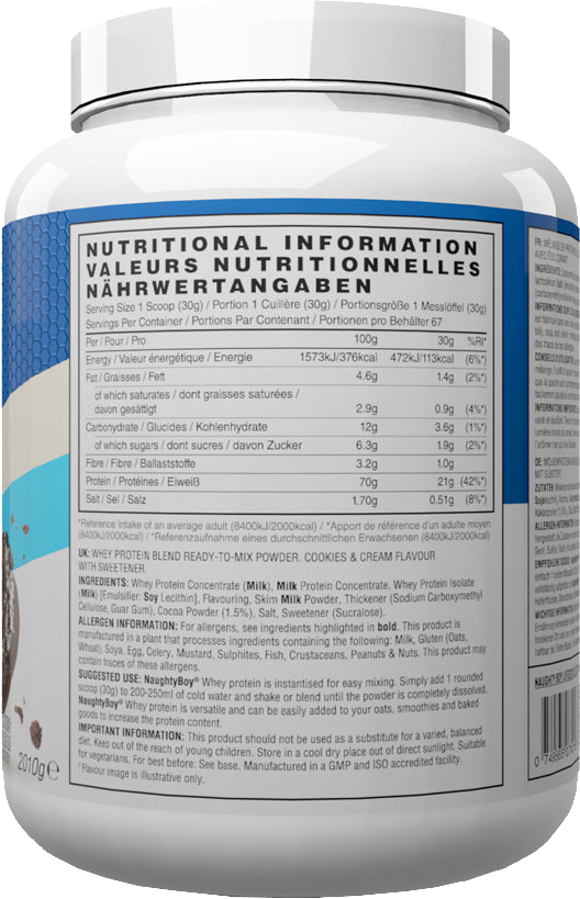 Naughty Boy Advanced Whey Protein - 2010 g