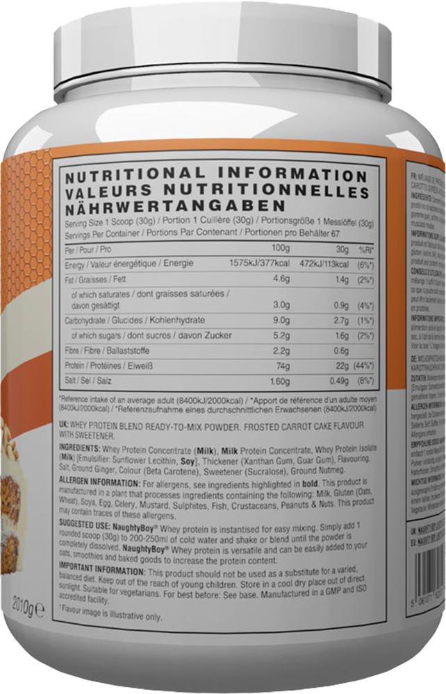 Naughty Boy Advanced Whey Protein - 2010 g