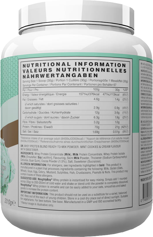 Naughty Boy Advanced Whey Protein - 2010 g