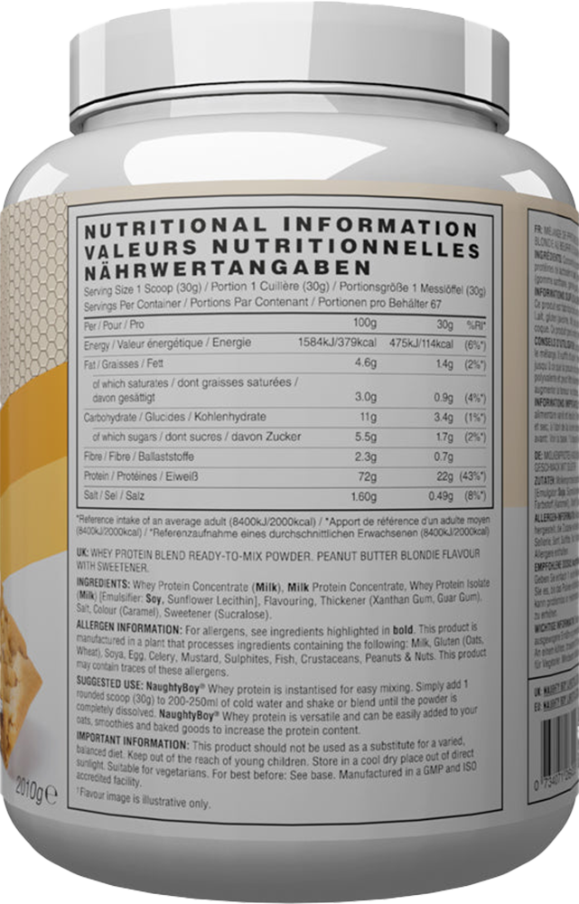 Naughty Boy Advanced Whey Protein - 2010 g