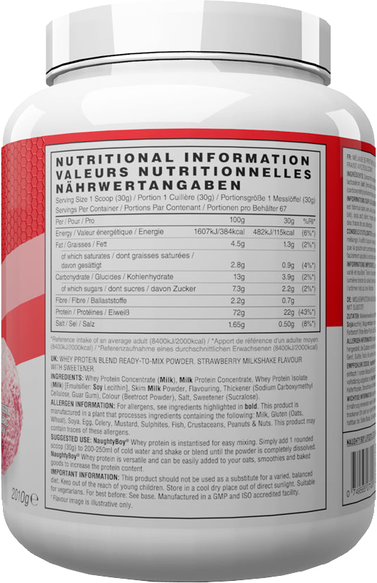 Naughty Boy Advanced Whey Protein - 2010 g