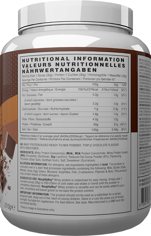 Naughty Boy Advanced Whey Protein - 2010 g