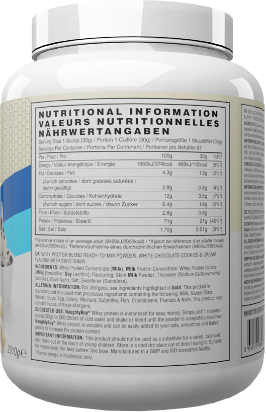 Naughty Boy Advanced Whey Protein - 2010 g