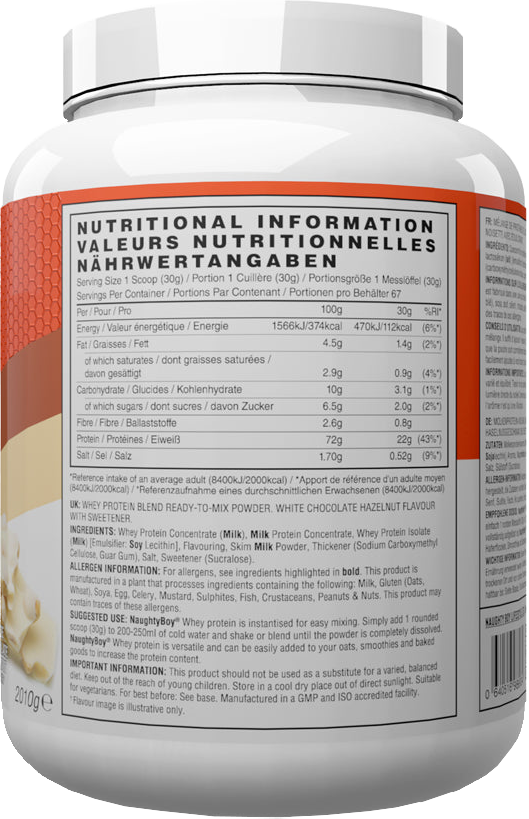 Naughty Boy Advanced Whey Protein - 2010 g