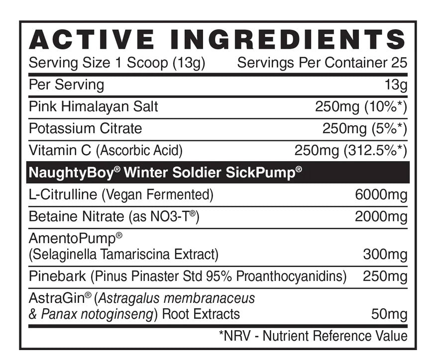 Naughty Boy Winter Soldier SickPump - 325 g