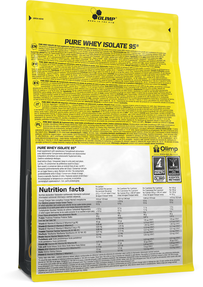 Olimp Pure Whey Isolate 95 - 600 g