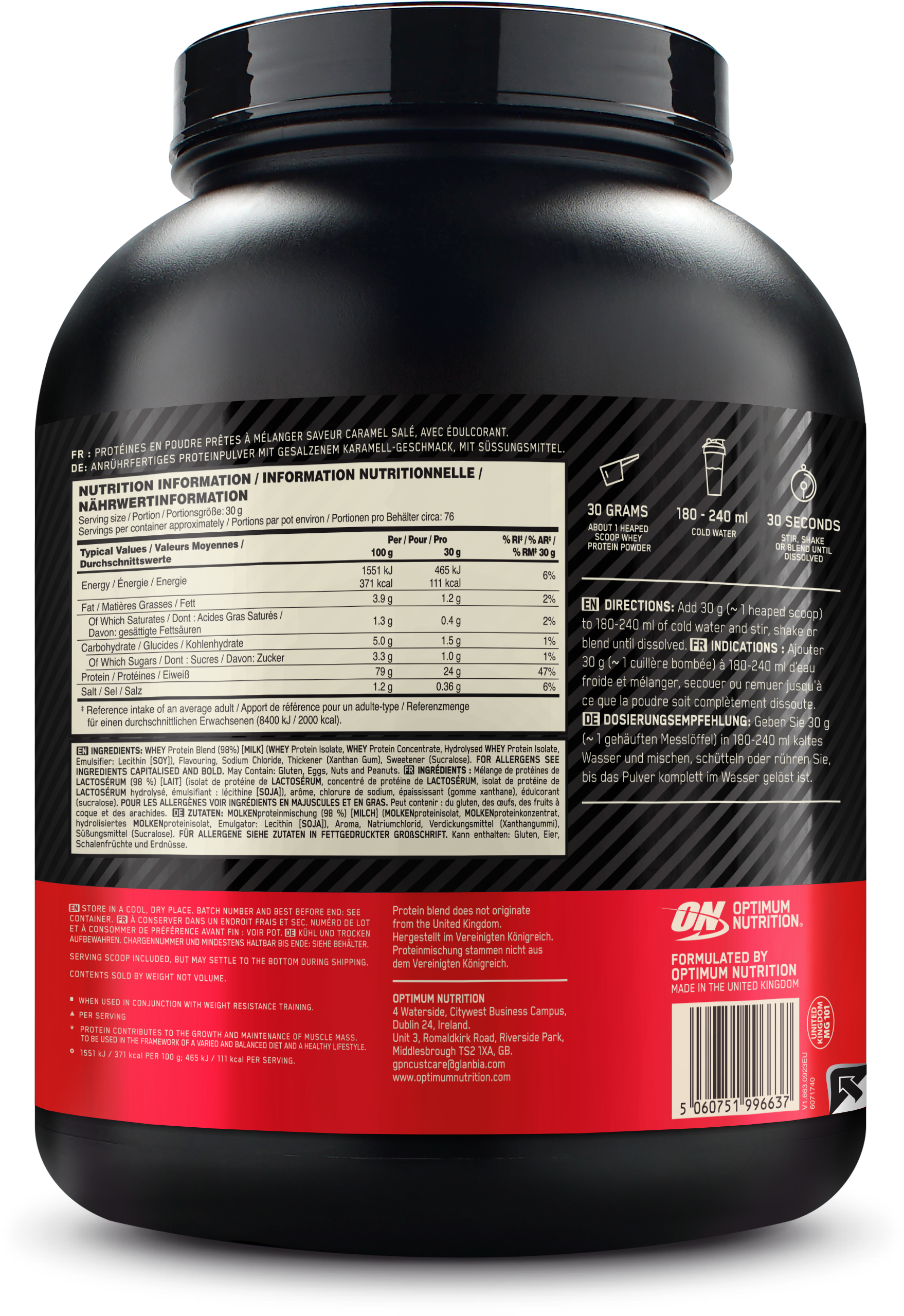 Optimum Nutrition Gold Standard 100% Whey - 2270 g