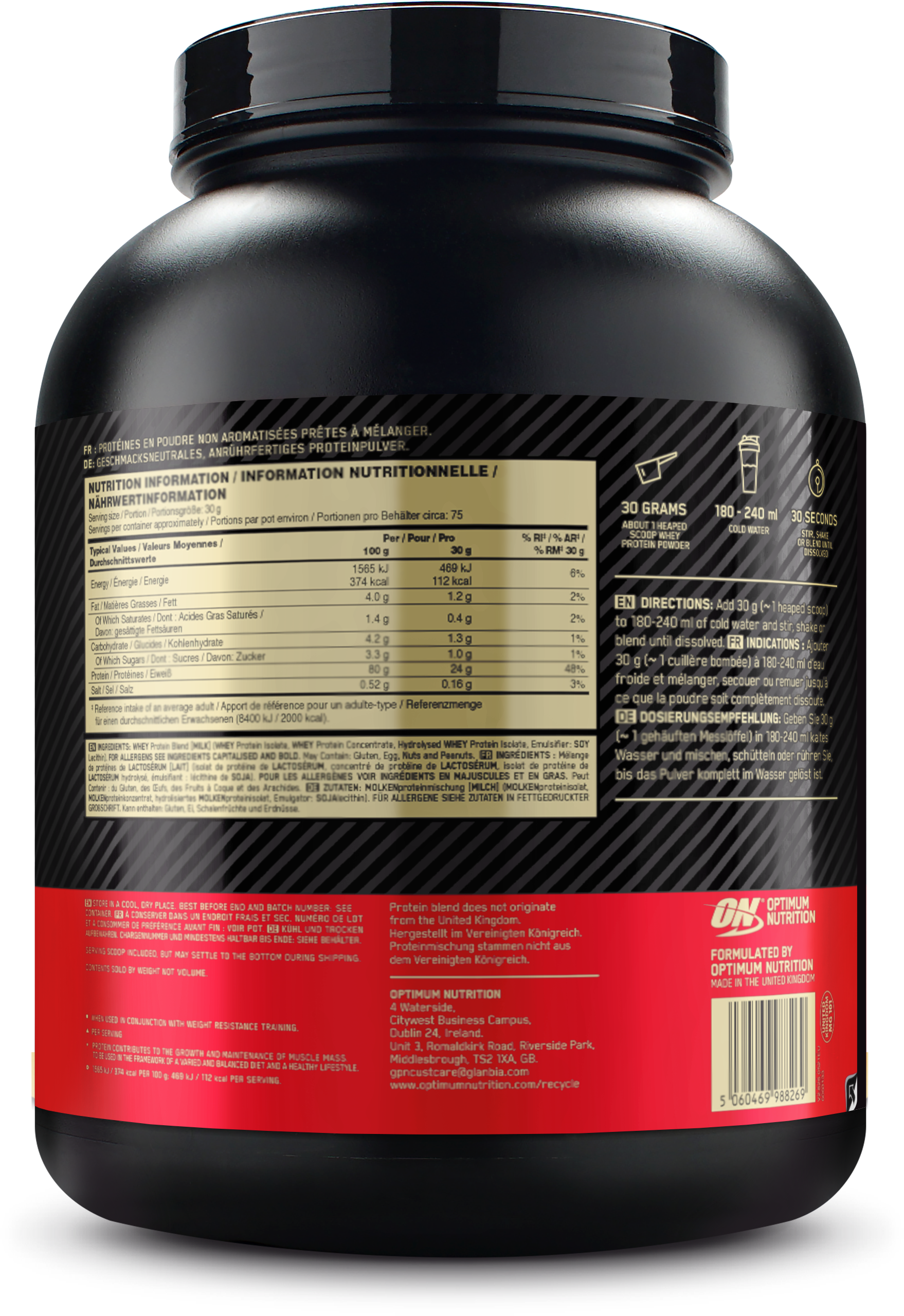 Optimum Nutrition Gold Standard 100% Whey - 2270 g