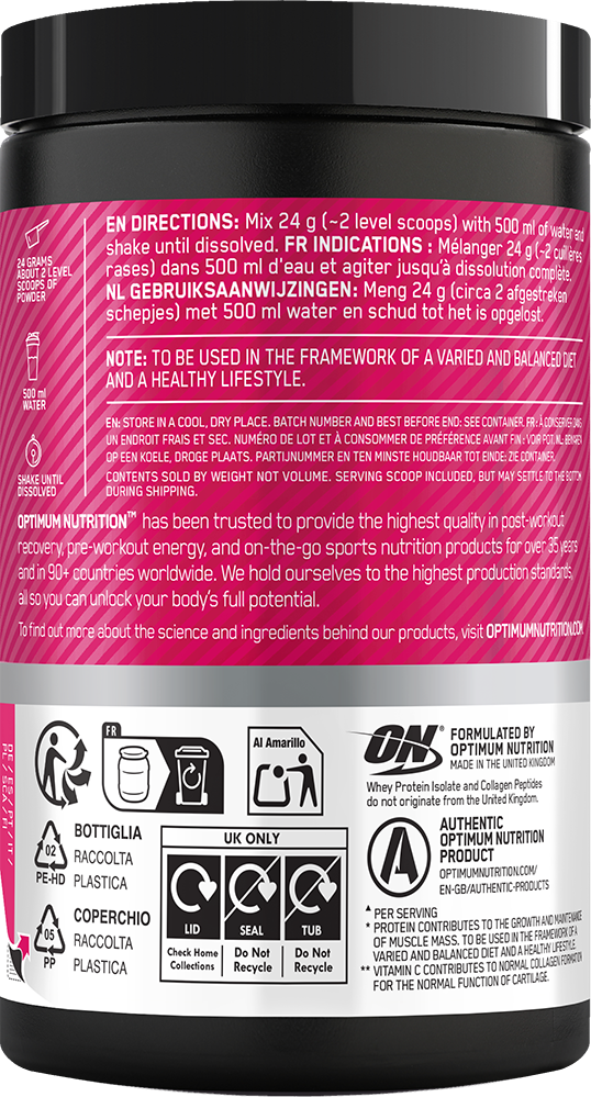Optimum Nutrition Gold Standard Clear Whey + Collagen - 240 g