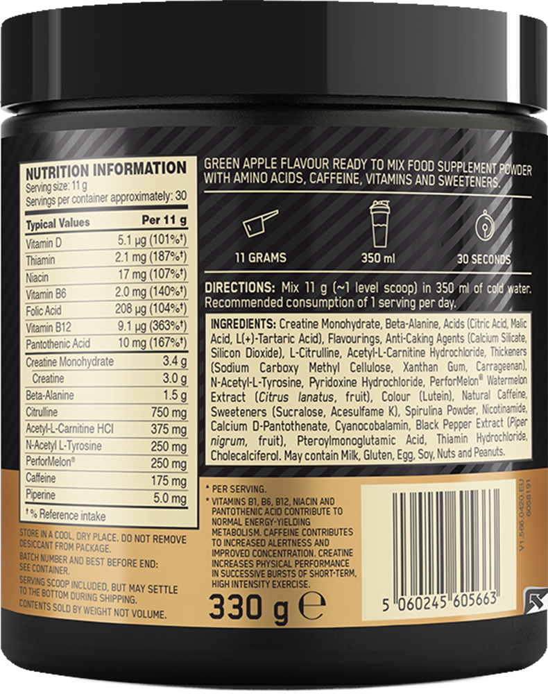 Optimum Nutrition Gold Standard Pre-workout - 330 g