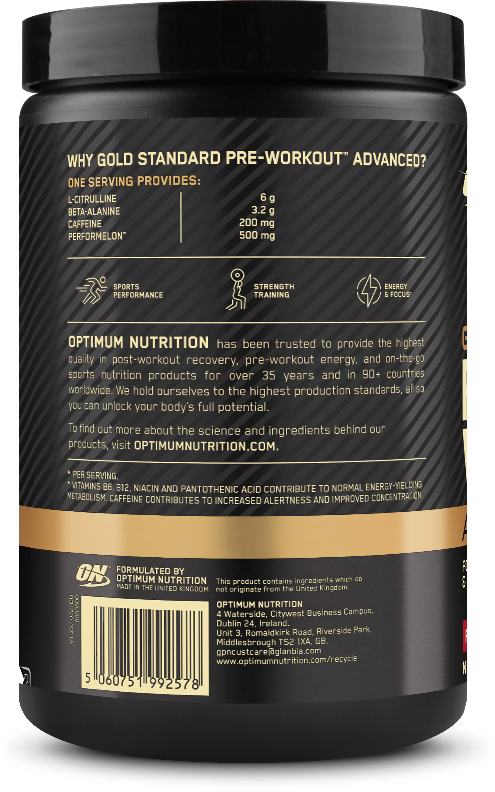 Optimum Nutrition Gold Standard Pre-workout Advanced - 420 g