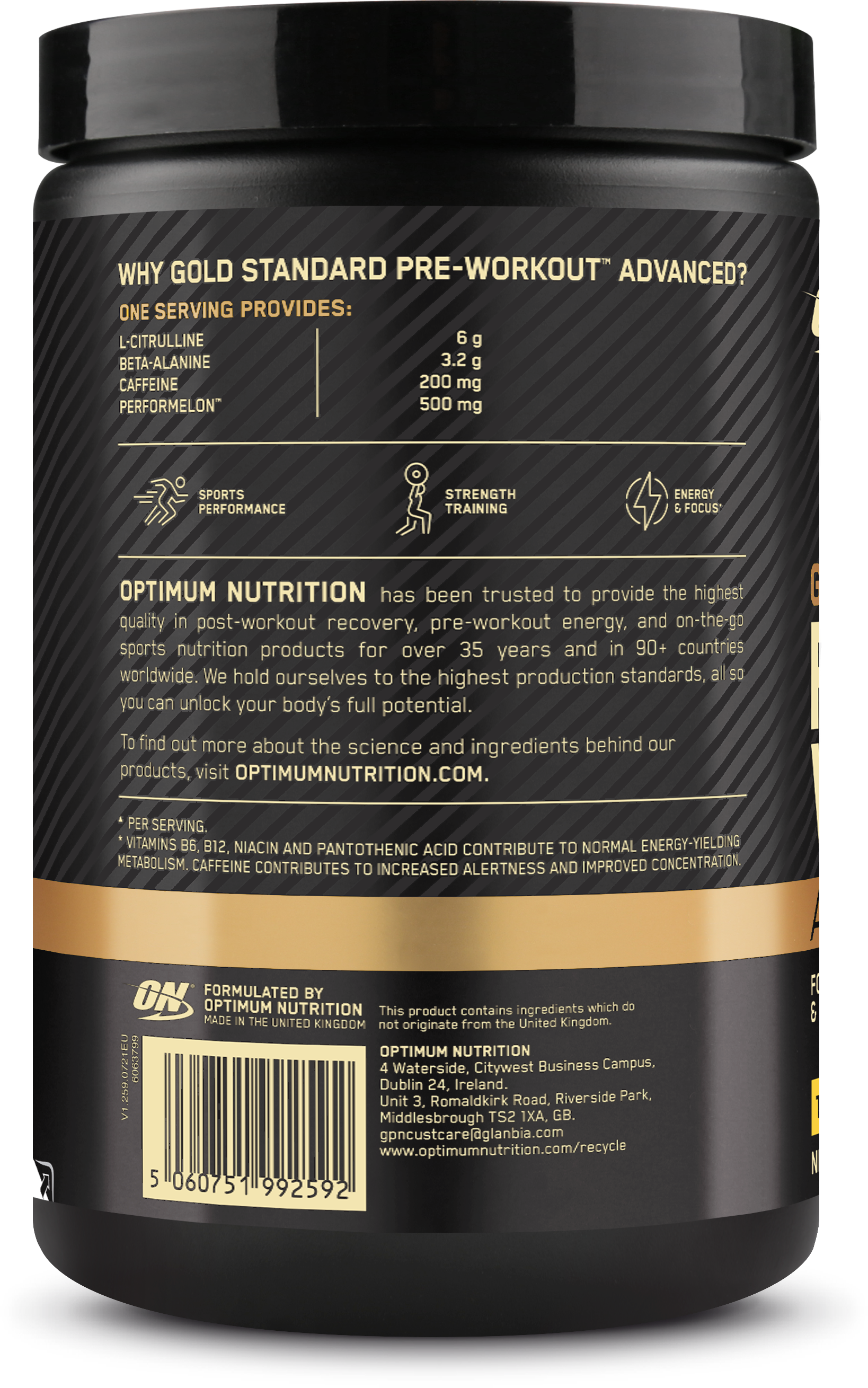Optimum Nutrition Gold Standard Pre-workout Advanced - 420 g