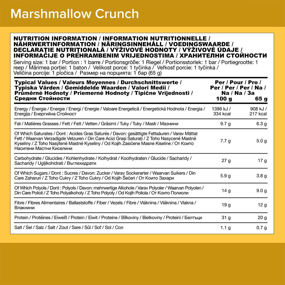 Optimum Nutrition Protein Bar - 10 x 65 g