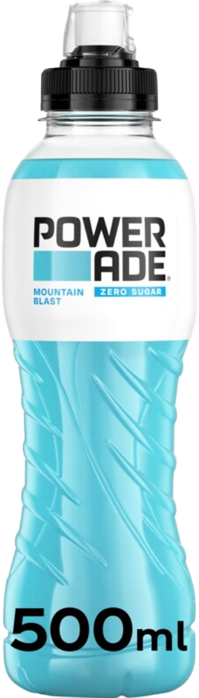 Powerade Zero Sugar - 12 x 500 ml - Mountain Blast