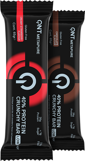 QNT 40% Protein Crunchy Bar - 12 x 65 g