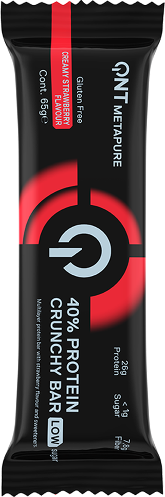 QNT 40% Protein Crunchy Bar - 12 x 65 g
