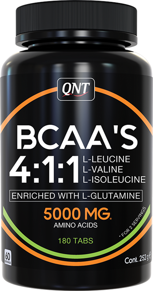 QNT BCAA 4:1:1+ L-Glutamine - 180 tabs