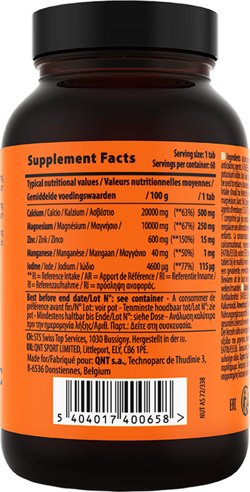 QNT Calcium-Magnesium-Zinc - 60 tabs