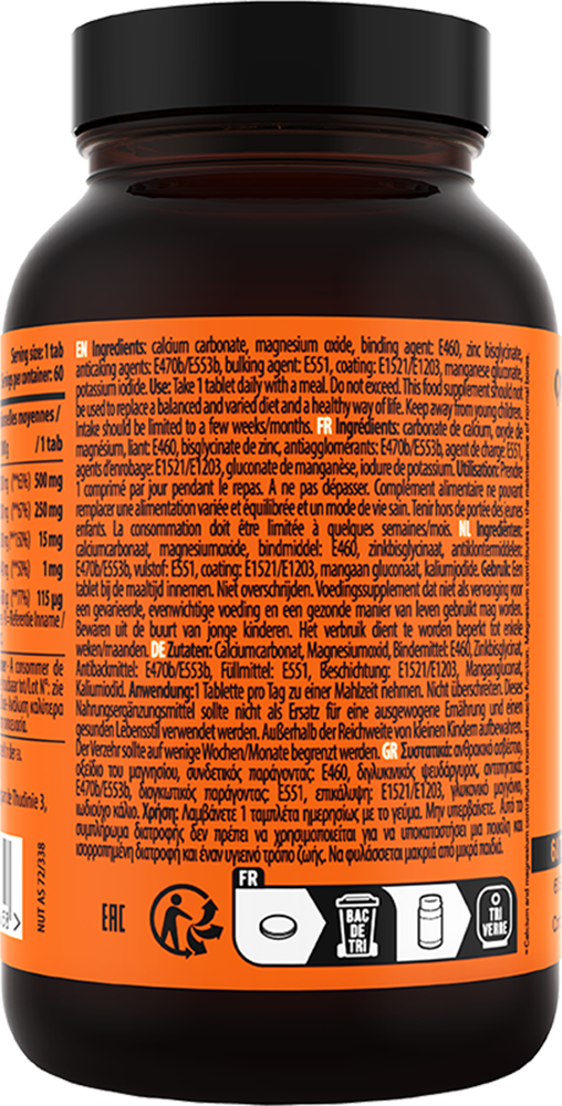 QNT Calcium-Magnesium-Zinc - 60 tabs