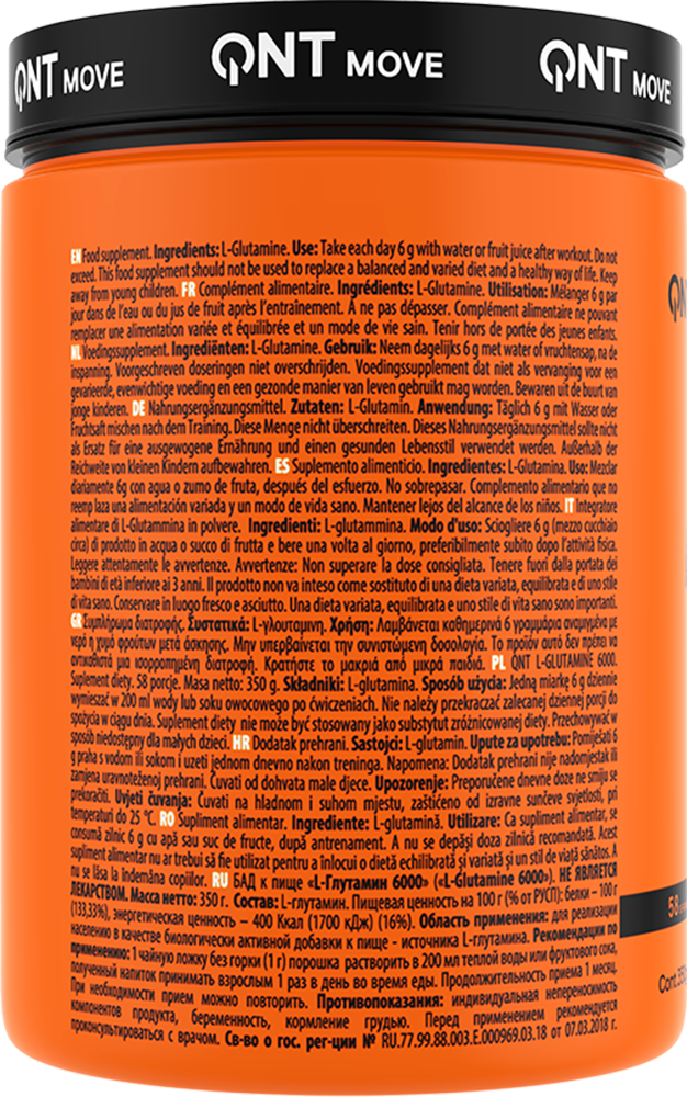 QNT L-Glutamine 6000 mg - 350 g