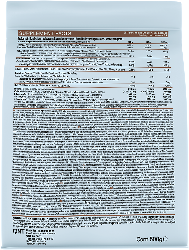 QNT Light Digest Whey Protein - 500 g