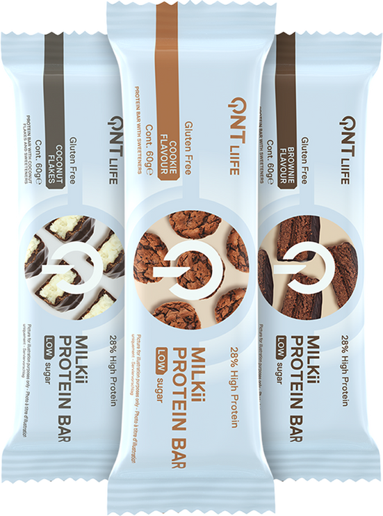 QNT Milkii Protein Bar - 12 x 60 g