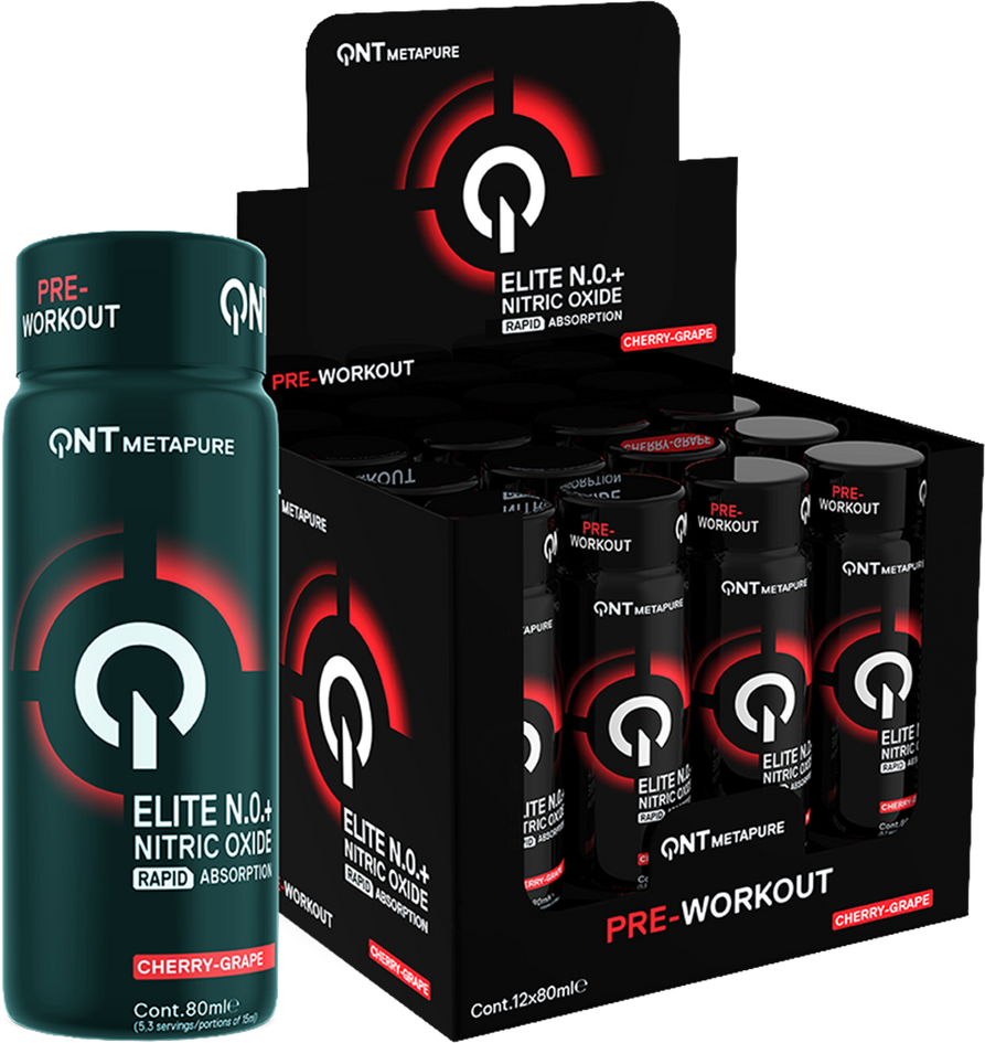 QNT NO+ Elite Shot - 12 x 80 ml - Cherry Grape