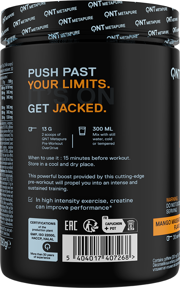 QNT Pre-workout Overdrive - 390 g