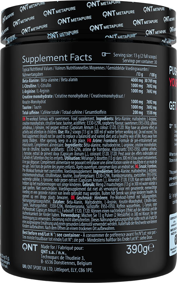 QNT Pre-workout Overdrive - 390 g
