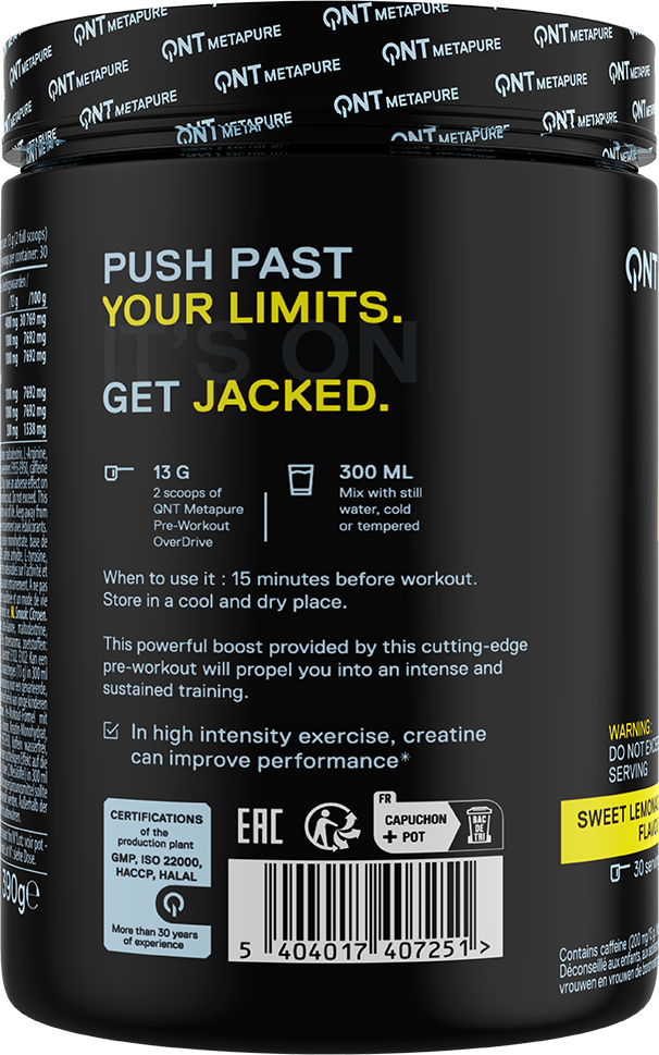 QNT Pre-workout Overdrive - 390 g
