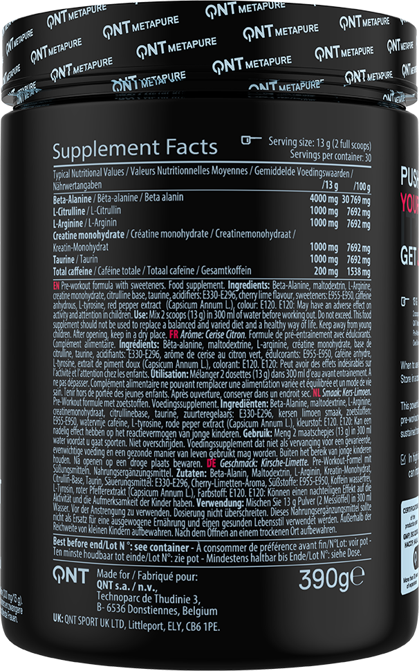 QNT Pre-workout Overdrive - 390 g