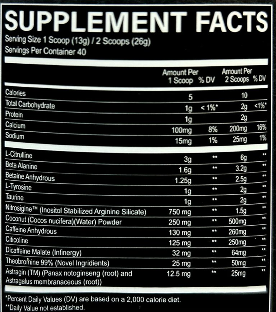 RAW CBUM Thavage Pre-workout - 20 servings