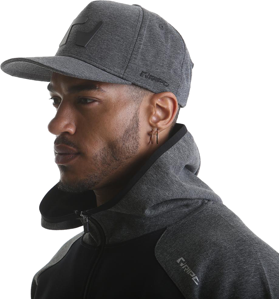 RIPT RCHAT724 Ript Snapback Hat - Grey Marl
