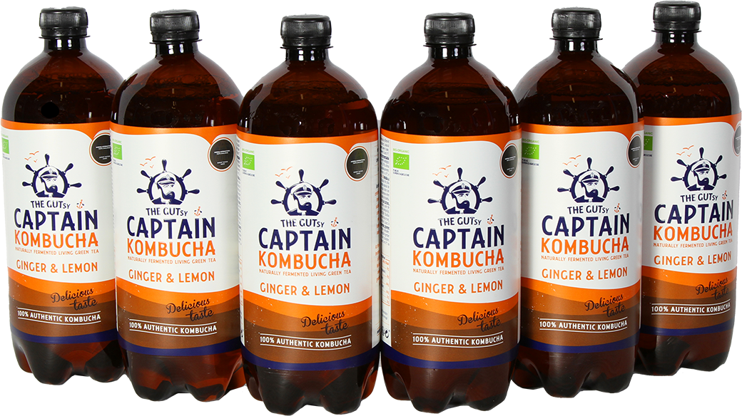 The Gutsy Captain Kombucha - 6 x 1000 ml
