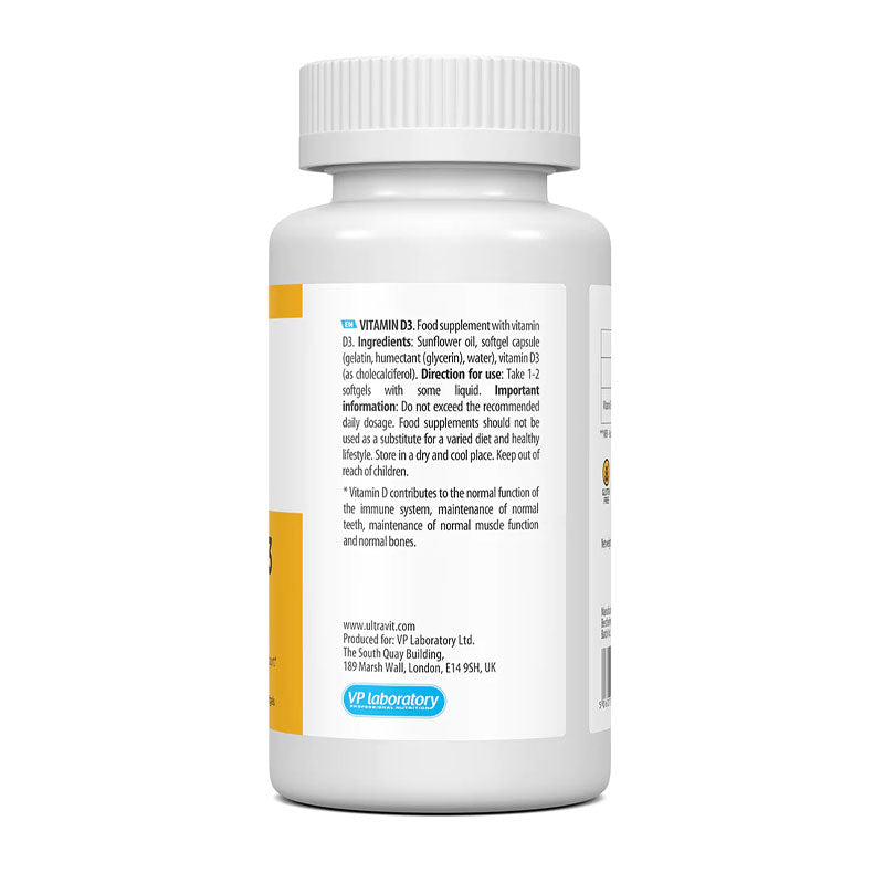 Ultravit Vitamin D3 2000IU - 180 softgels