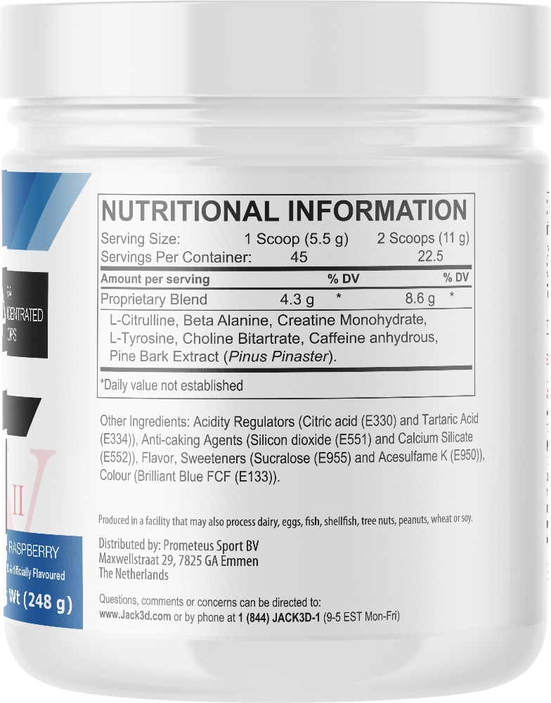 Jack3d Advanced Pre-workout - 248 g
