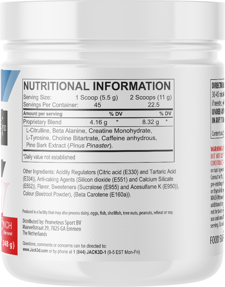 Jack3d Advanced Pre-workout - 248 g