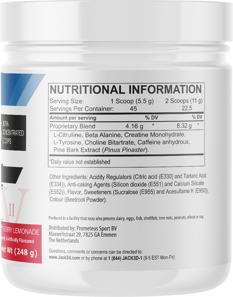 Jack3d Advanced Pre-workout - 248 g