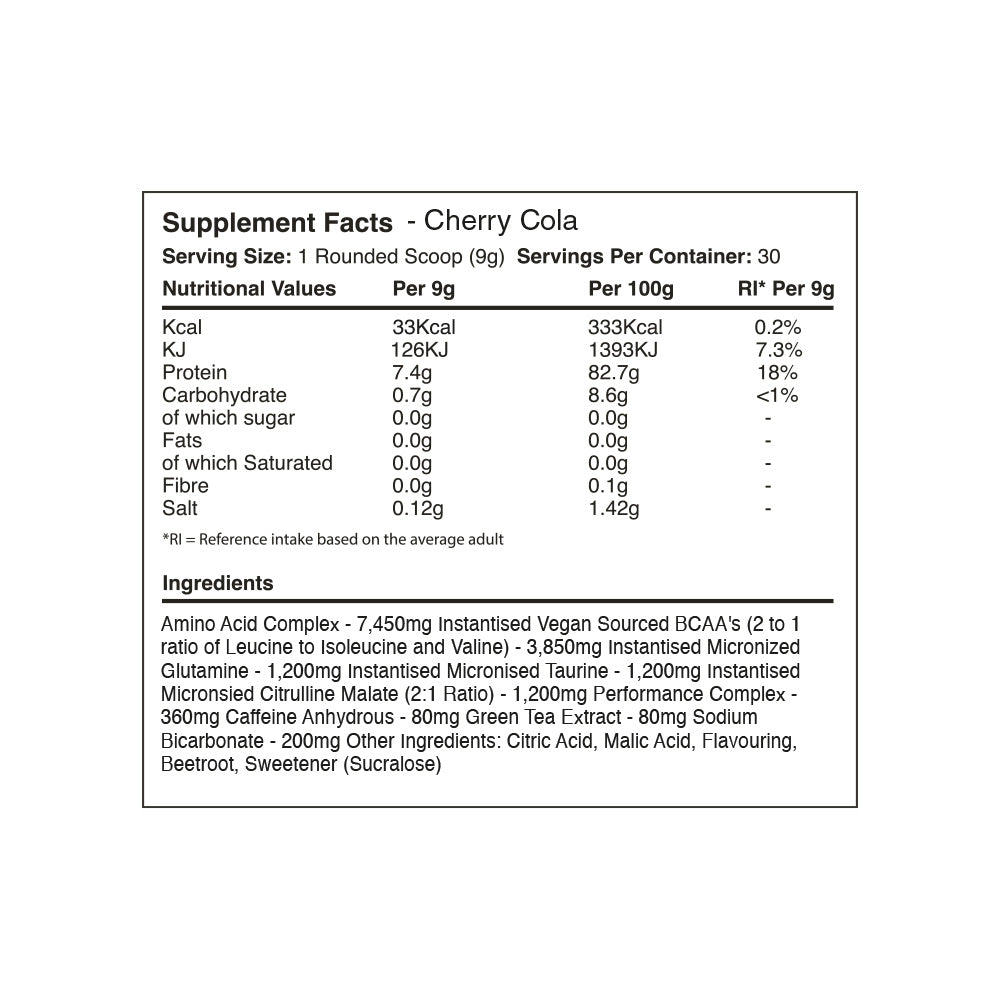 Warrior Amino Blast BCAA - 270 g