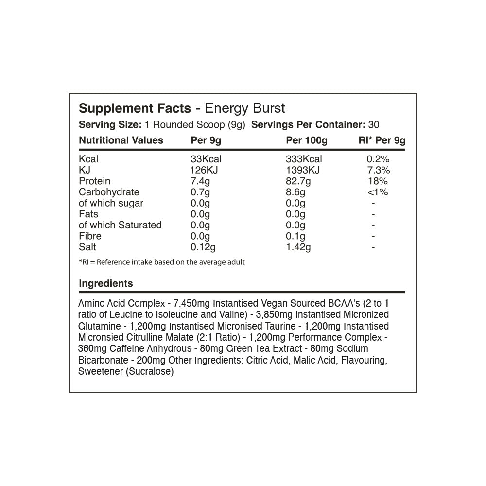 Warrior Amino Blast BCAA - 270 g