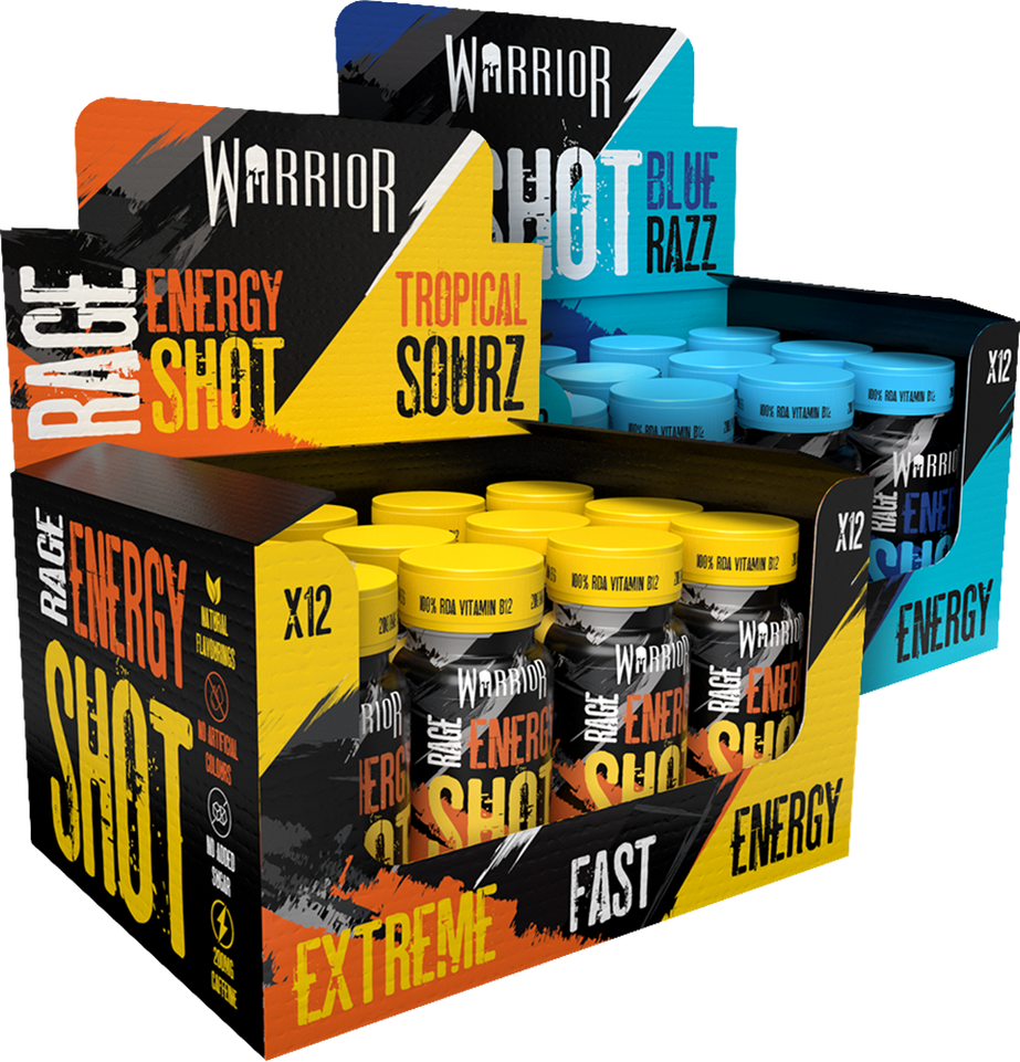 Warrior Rage Energy Shots - 12 x 60 ml