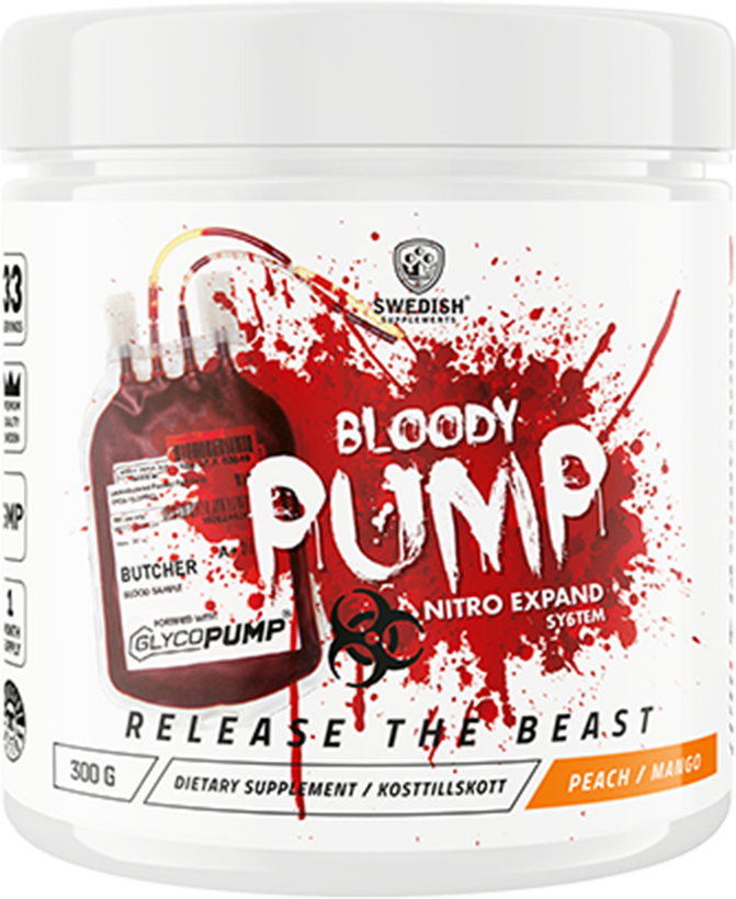 Swedish Supplements Bloody Pump - 300 g - Peach Mango