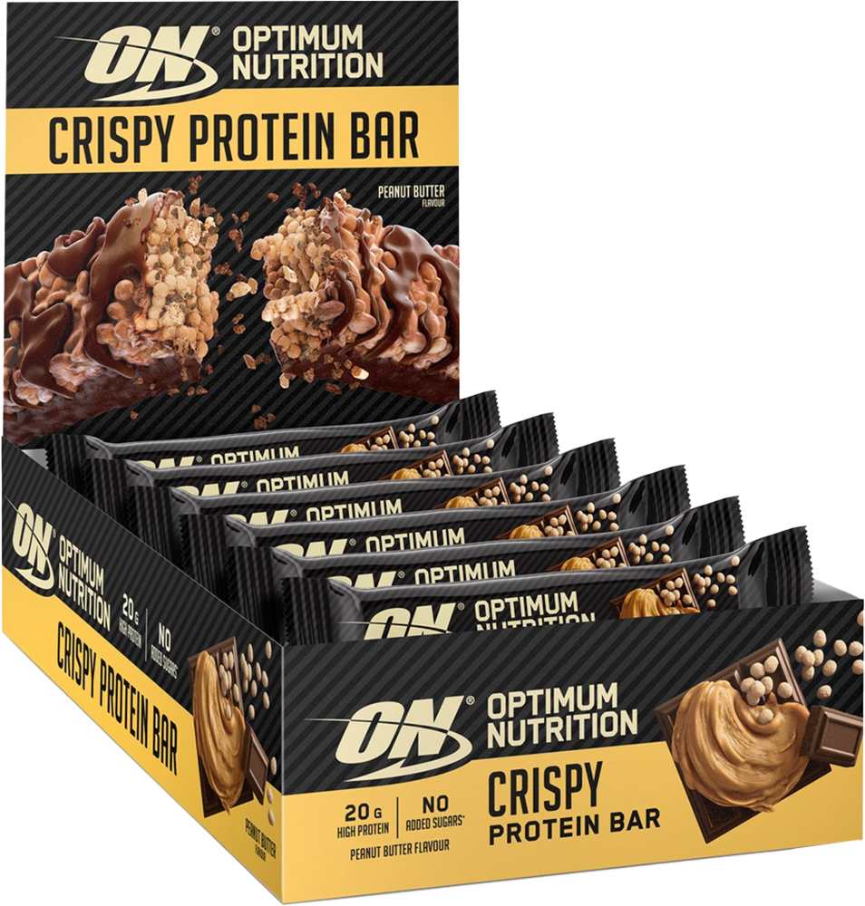 Optimum Nutrition Protein Crisp Bar - 10 x 65 g - Peanut Butter