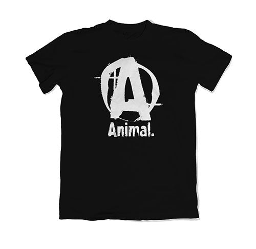 Animal Basic Logo T-Shirt - Black - S