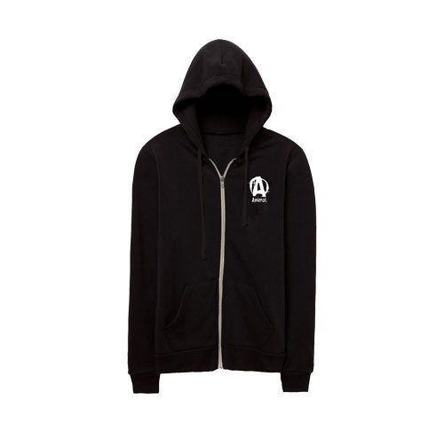 Animal Hooded Zipper - Black - S